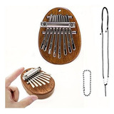 Ivyhouse Mini Piano De Pulgar Kalimba, De Madera Maciza, Min