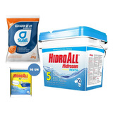 Kit Piscina Cloro 10 Kg + Barrilha + 10 Pastilhas Hcl 5 Em 1