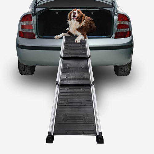 Rampa Para Perro Mascota Ascenso Auto Transporte Aluminio