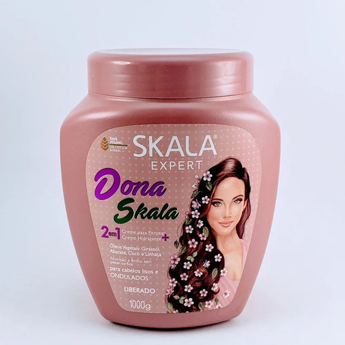 Creme Skala Para Cabelos Dona Skala 2 Em 1  1kg