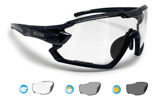 Bertoni Gafas De Sol Deportivas Para Ciclismo, Mtb Para Cor.