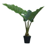 Planta Artificial Interior Hojas Maceta Jardín Deco 60cm