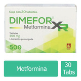 Dimefor Xr 500 Mg Caja Con 30 Tabletas De Liberación Prolong