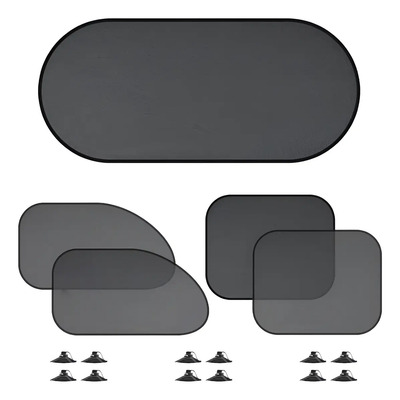 4 Lateral Ventana Cubre Sol Automotiv Cortains Parasol Coche
