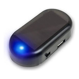 Alarma Falsa Para Auto Luz Led Azul Solar Usb Evita Robo