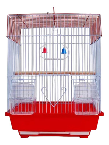 Jaula Para Aves Mod 202  Rojo Mita Pet 