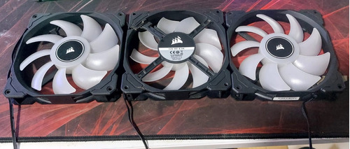 3 Ventiladores Corsair Af140 Led Blanco 140mm ( Usados )