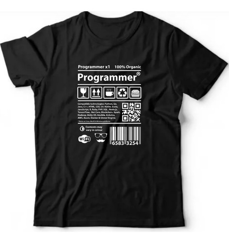 Camiseta Algodão Tecnologia -programmer