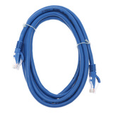 Cable Ethernet Cat6 Azul Con Conexión A Internet De Alta Vel