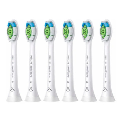 6 Cabezales Repuesto Philips Diamond Dientes Cepillo Higiene Blanco