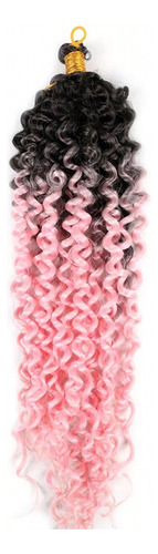 Extensiones Trenzas Largas Curly Crochet,18 Inch Peluca 1pcs