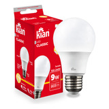 Kit 20 Lampada Bulbo 9w 3000k Branco Quente Tecnologia Led