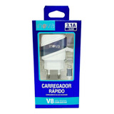 100 Carregador Inova Prime 3.1a V8 2 Usb Atacado