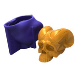 Molde De Calavera De Cuernos, Moldes De Jabón 3d De Monstruo