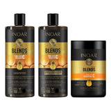 Inoar Kit Coleção Blends Kit Shampoo&cond 800ml+máscara1kg