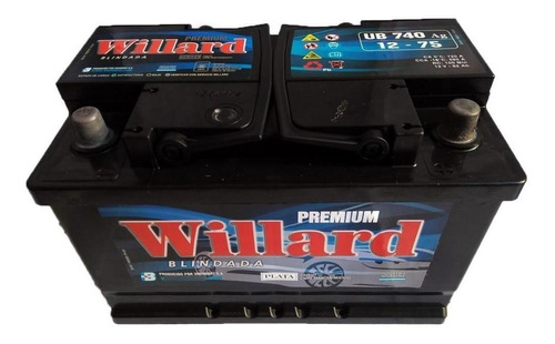 Bateria Willard 12 X 75 + Derecha Ub740 Ahora 12