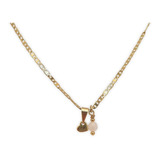 Valentino Mini Necklace - Corazón Mini Y Cuarzo Rosa