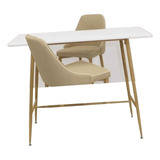 Mesa Barra Eames Pata Natural 1,20x0,50 M Desayunador Madera