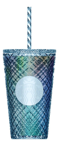 Vaso Starbucks Jeweled Azul Navidad Europa Turquía 2023