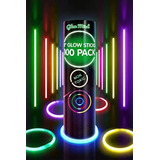 Kit 100 Pulseira Neon Balada Fluorescente Festa Led Criança