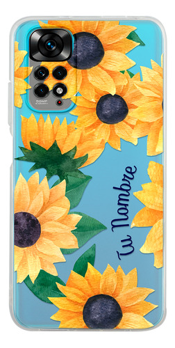 Funda Para Xiaomi Para Mujer Girasoles Con Tu Nombre