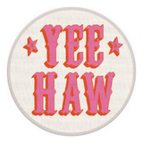 Mouse Pad Pequeña Yee Haw Hot Pink Preppy De...