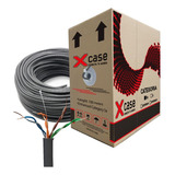 100 M Cable Red Utp Cat 5e, 0.50mm Xcase