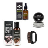 Kit Barbería: Aceite Barba + Bálsamo  + Cepillo + Shampoo