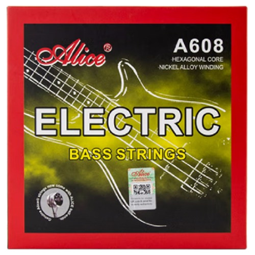 Cuerdas Para Guitarra Eléctrica De Bajo 45-105 Alice A608-4m