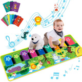 Educuties Alfombrillas De Piano De Piso, Teclado Musical Par