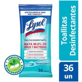 Lysol Toallitas Desinfectantes Frescura Marina X 36 Un