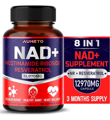 Nad+ Ribosida De Nicotinamida 12,970 Mg  Con Resveratrol 