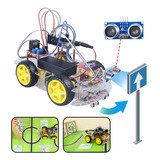 Kit De Coche Robot Inteligente 4wd Para Arduino Ch340 Uno R3