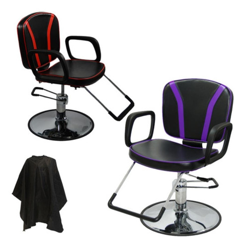 Silla Hidráulica Para Barbero, Salón De Belleza, Estética 