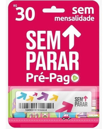 Tag Sem Parar Pré-pago Ganhe 30 Reais Sem Mensalidade