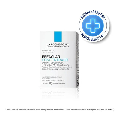 Sabonete Facial Effaclar Concentrado Para Pele Oleosa E Acneica Em Barra 70g La Roche-Posay | MercadoLivre