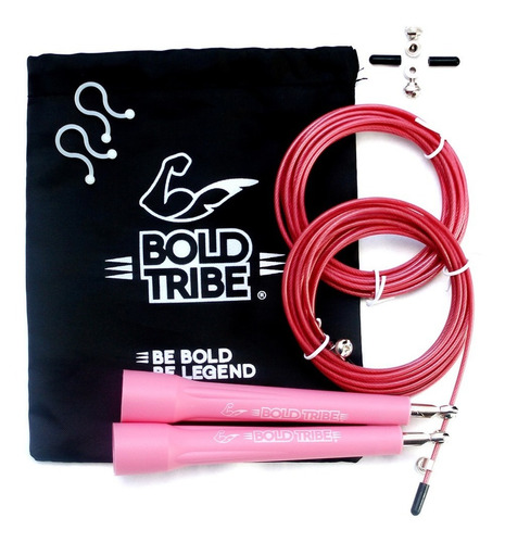 Cuerda Para Saltar Crossfit Alta Velocidad Box 5 Bonos Bolsa Y Video Tutoriales 3 Mts Speed Rope Profesional Bold Tribe 