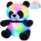 Peluche Oso Panda Con Luz Led, 30 Cm Alto