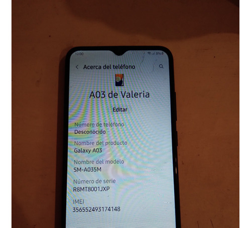 Samsung Galaxy A03 128 Gb Negro 4 Gb Ram