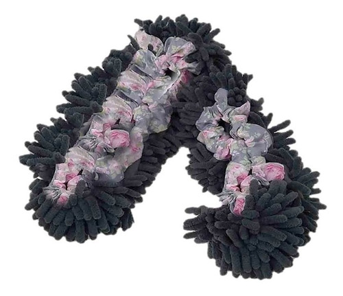 Pantumopas Limpia Pisos Pantuflas Microfibra Negro Maranello