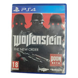 Wolfenstein The New  Order Ps4 Mídia Física Original 