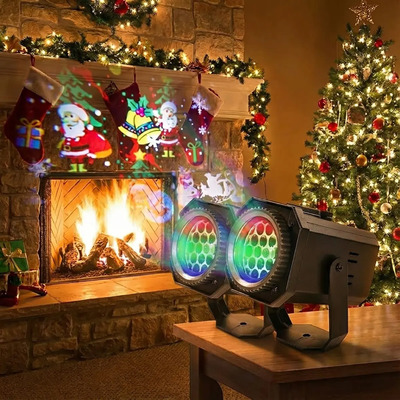 Proyector Luces LED CM-TOP Decoración Navideña y Halloween 2 Piezas | Meses sin interés