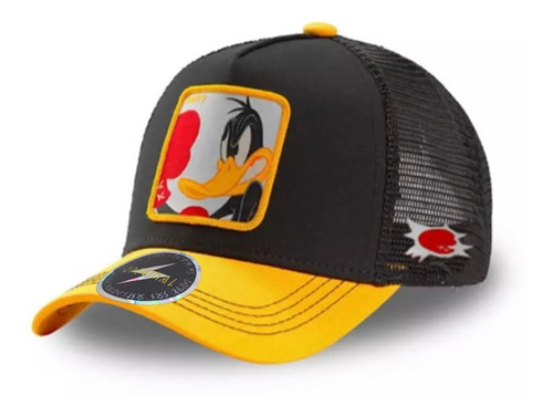 Gorra Looney Tunes Pato Lucas Duck Negro Bordado Regalo