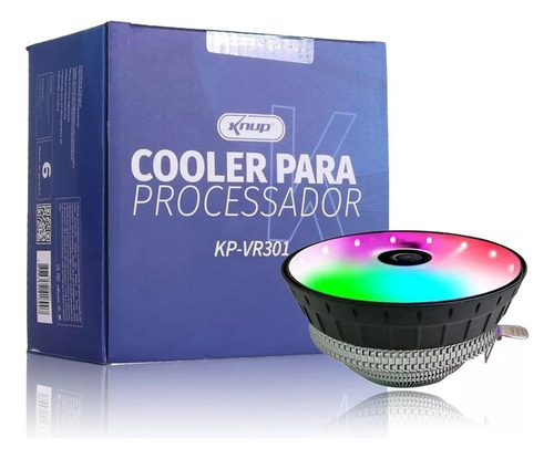 Cooler Fan Universal Processador Amd Intel Led Rgb Kp-vr301