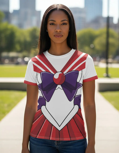 Playera Sublimada Sailor Moon Marte Dama