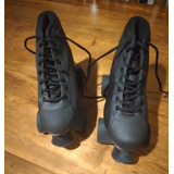 Patins Traxart Couro Preto 37