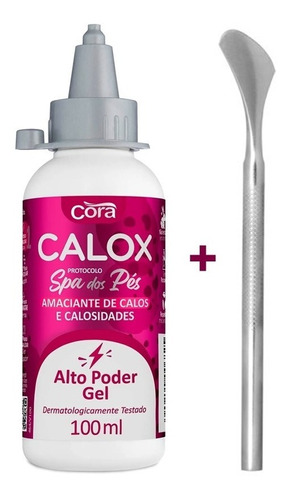 Amaciante Removedor Calos Calosidade Calox Gel + Espátula