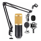 Microfono Omnidireccional Brazo Ajustable Antipop Jack O Usb