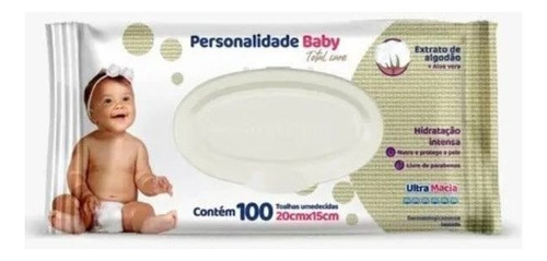 Lenço Toalha Umedecida Personalidade Baby Total Care C/100un