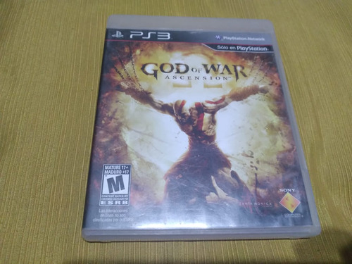 Juego De Ps3 God Of War Ascension, Físico, Usado 